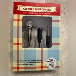 Mini Karaoke Microphone - Silver